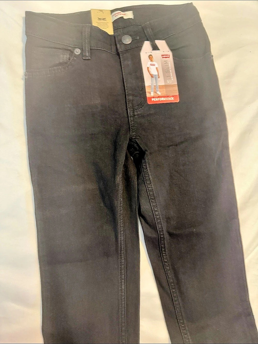 Levi's 511 boy’s Slim Performance Jeans Black NWT size 7
